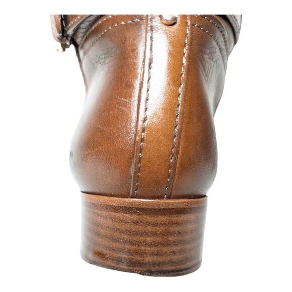 TORY BURCH Nadine Tall Brown Leather Riding Boot Size 8M - Picture 13 of 14